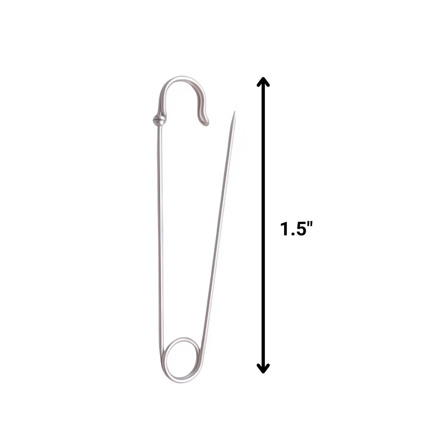 Silver Heavy Duty Extra Large Safety Pins Pack of 5 1.5" | Merthyr Tydfil | Why Not Shop Online