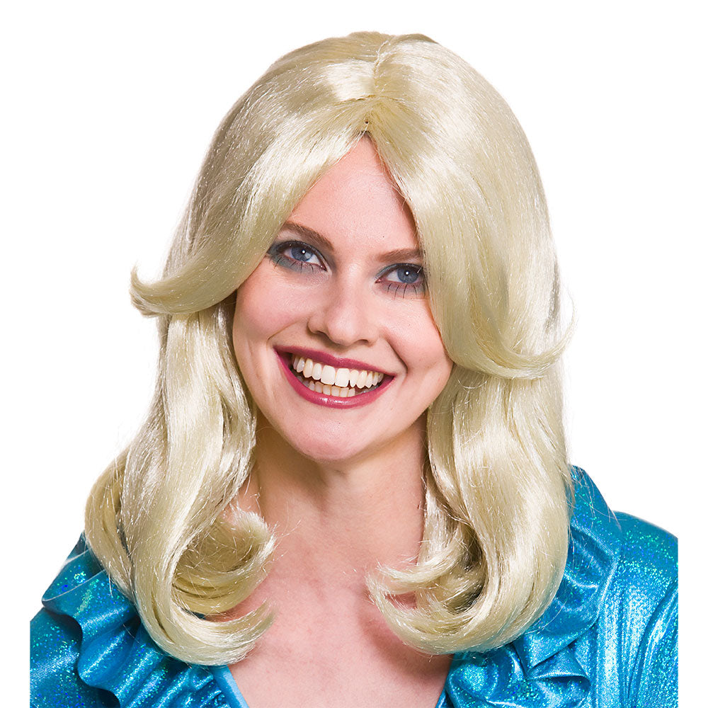 Wicked Costumes Womens 70's Glamour Blonde Fancy Dress Wig | Merthyr Tydfil | Why Not Shop Online