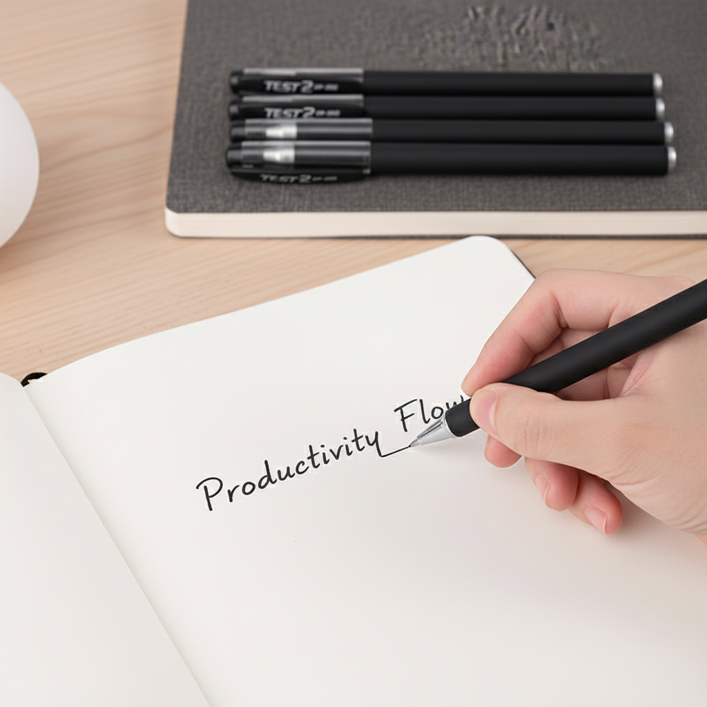 5-Pack Black Gel Pens 0.5mm Bullet Tip for School & Office | Merthyr Tydfil | Why Not Shop Online