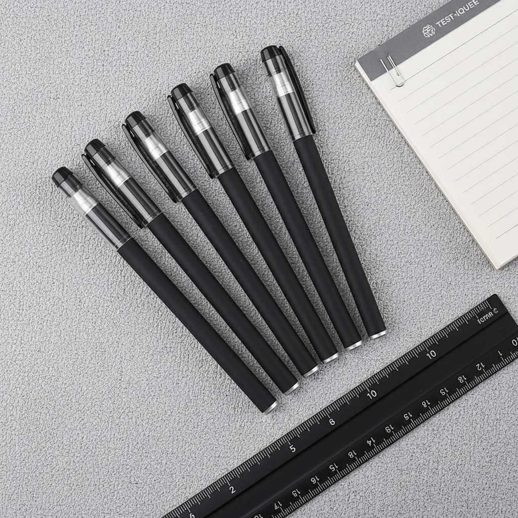 5-Pack Black Gel Pens 0.5mm Bullet Tip for School & Office | Merthyr Tydfil | Why Not Shop Online