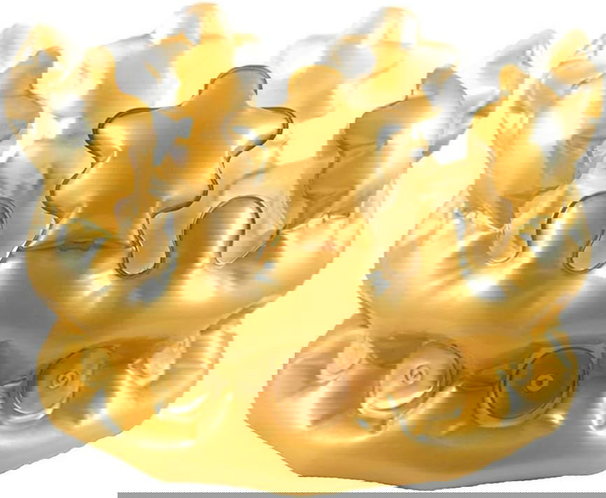 Adults Inflatable Gold Crown 33.5cm | Why Not Shop