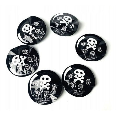 Fart Bomb Bags Black And White Skull | Why Not Shop