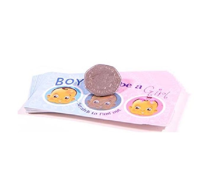 Gender Reveal Scratch Cards For Girls Pack of 12 Ideal For Baby Shower Games | Why Not Shop