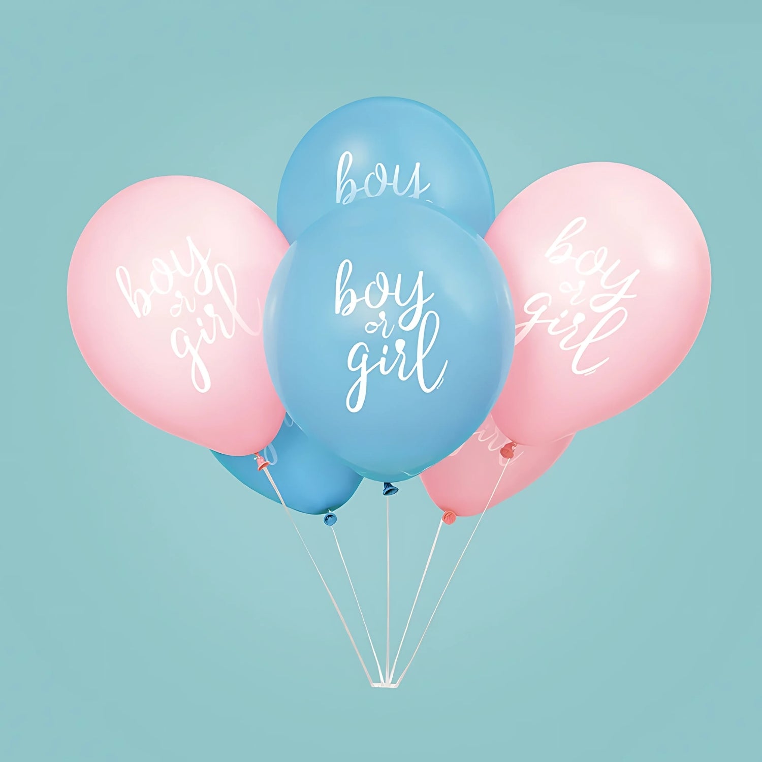 Gender Reveal 12" Latex Balloons Pack of 8 | Why Not Shop