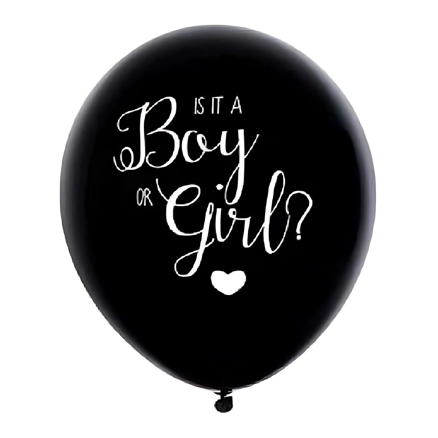 Gender Reveal Black Balloons (BOY) with Blue Confetti | Why Not Shop
