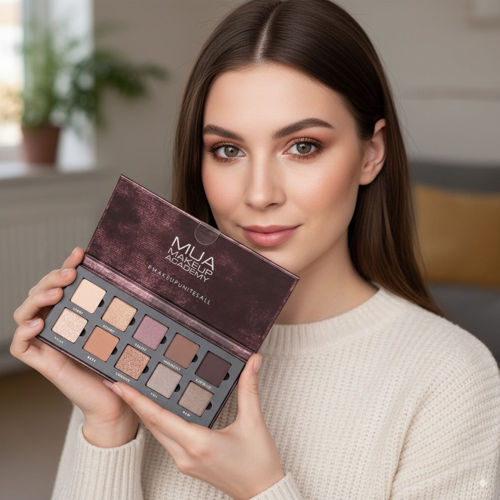 MUA Velvet Nudes 10 Piece Eyeshadow Palette