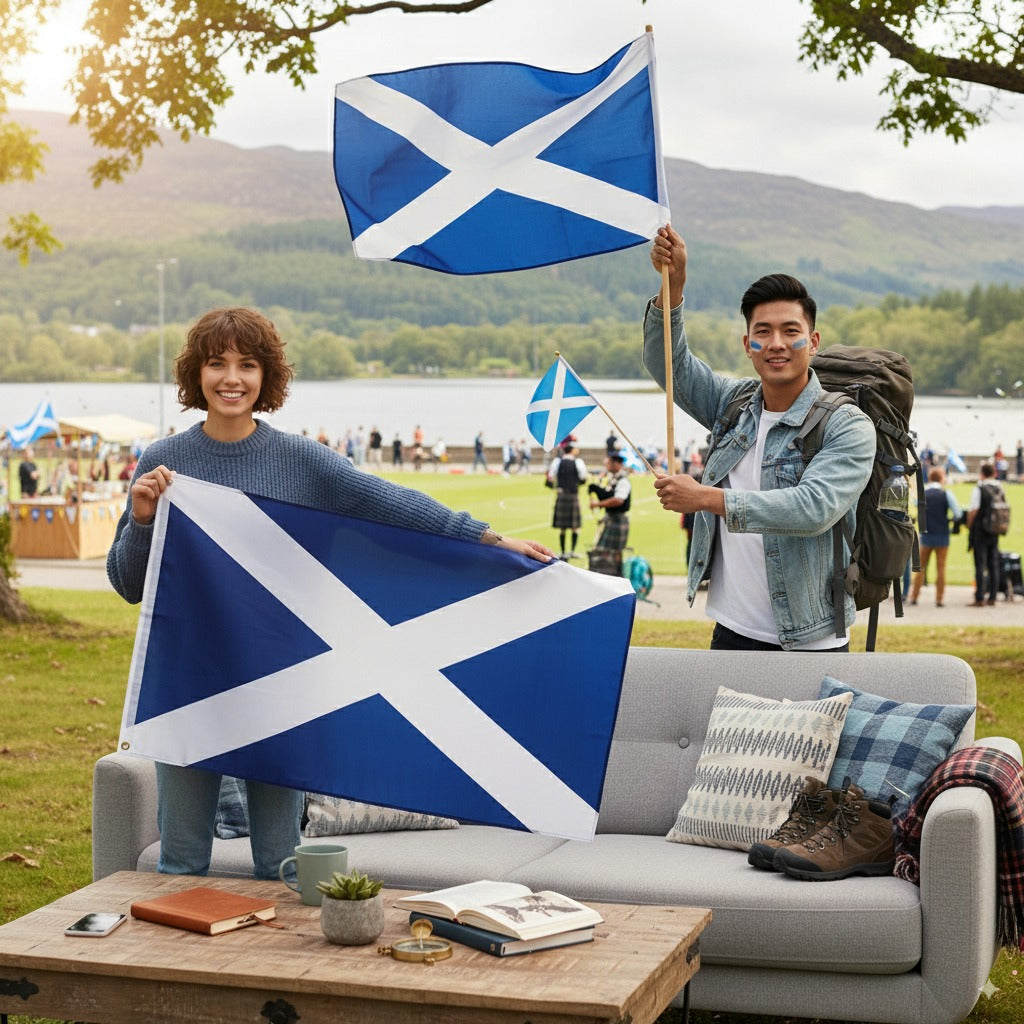 Scotland Flag 5ft x3ft 150x90cm | Merthyr Tydfil | Why Not Shop Online