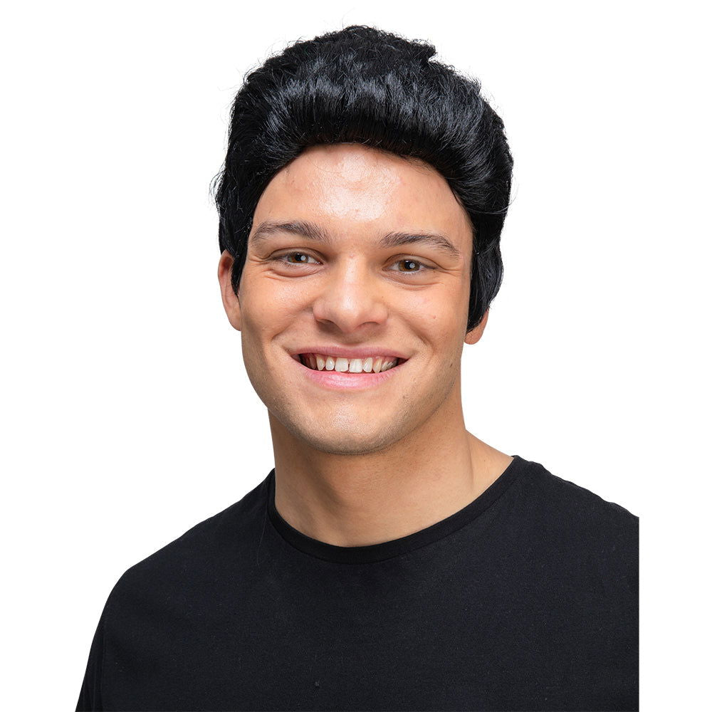 Mens 1950's Black Rocker Wig | Why Not Shop