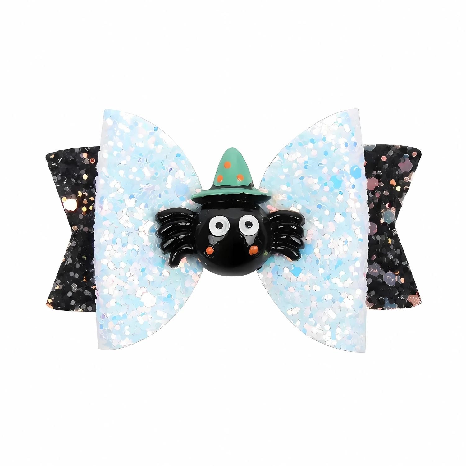 Mischief Spider Bowknot Hair Clips Glitter Halloween Hair Slide For Girls | Why Not Shop