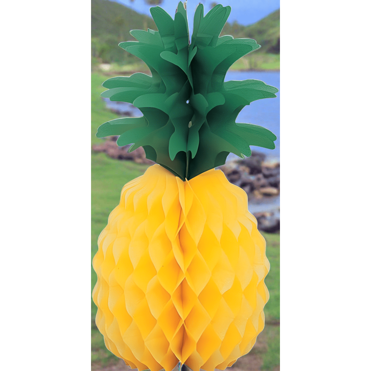 Pineapple Honeycomb Hawaiian Decoration 14 Inches | Why Not Shop