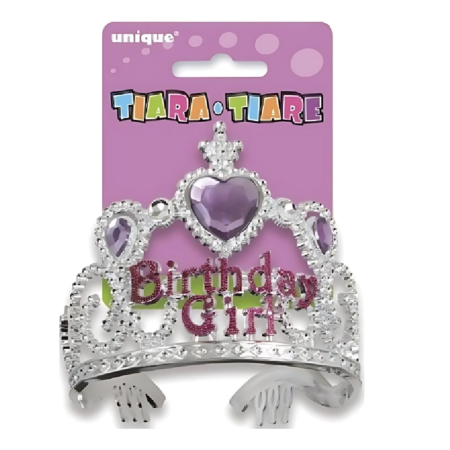 Plastic Birthday Girl Tiaras Silver And Pink | Merthyr Tydfil | Why Not Shop Online