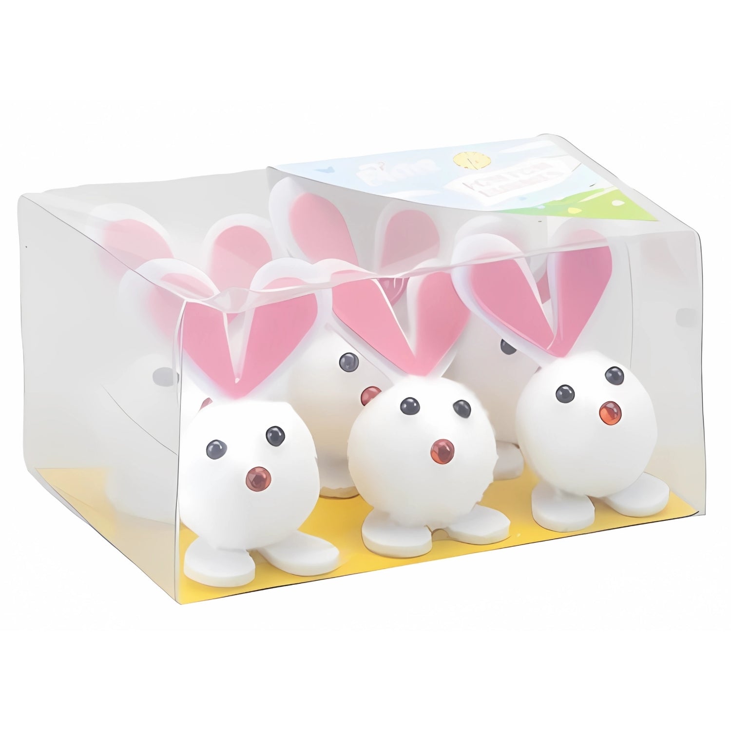 Pom Pom Bunnies Easter Bonnet Decorations Pack of 6 | Merthyr Tydfil | Why Not Shop Online