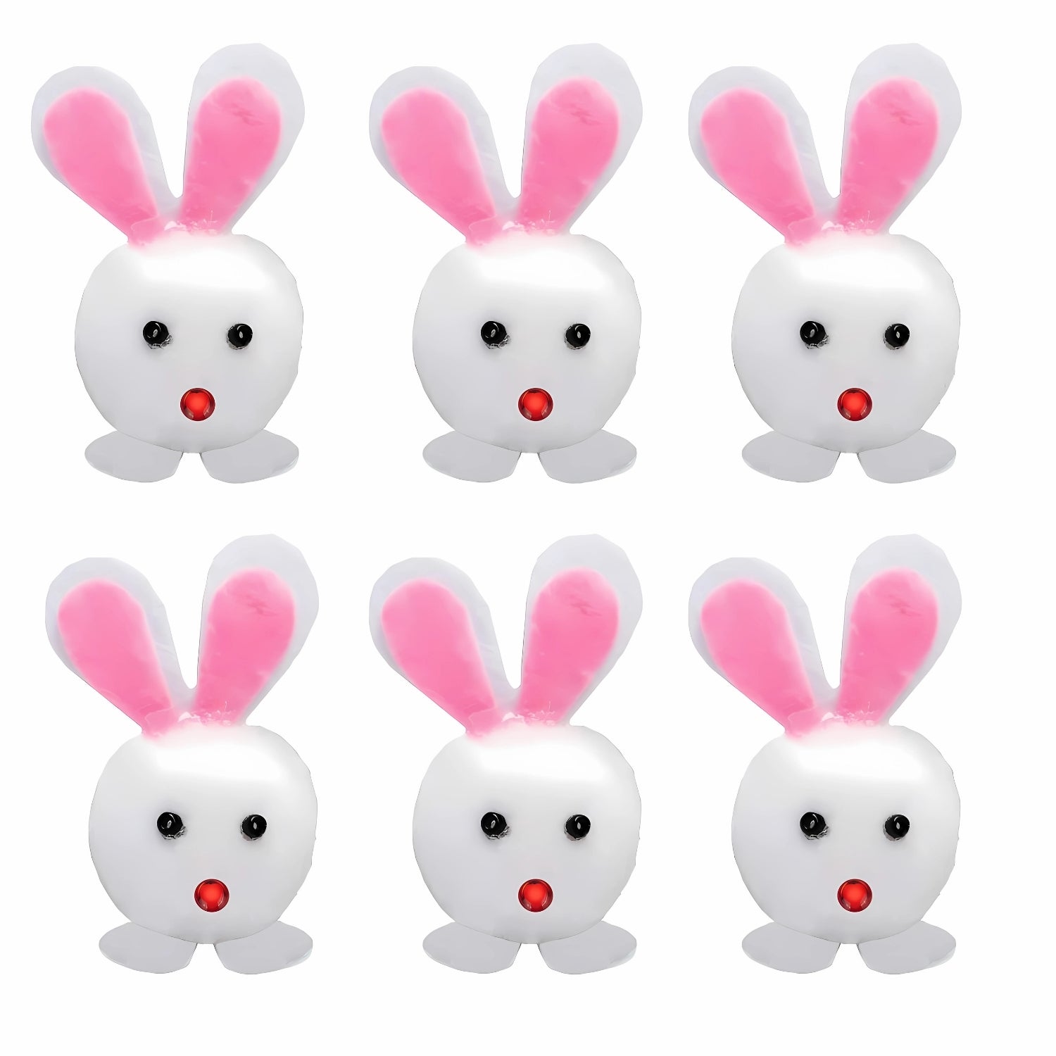 Pom Pom Bunnies Easter Bonnet Decorations Pack of 6 | Merthyr Tydfil | Why Not Shop Online
