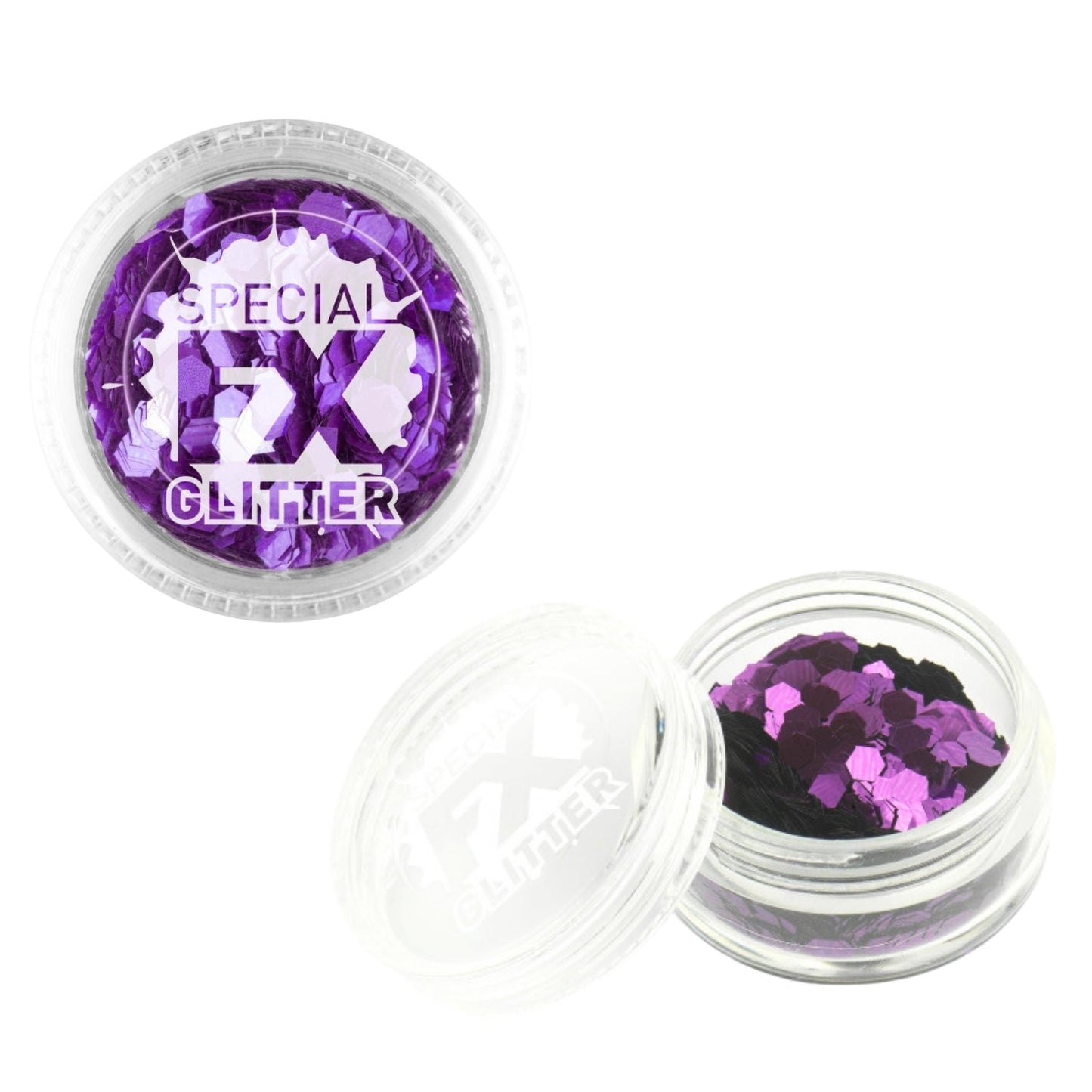 Smiffys Make-Up FX, Purple, Face & Body Confetti Glitter, 2g Loose | Why Not Shop