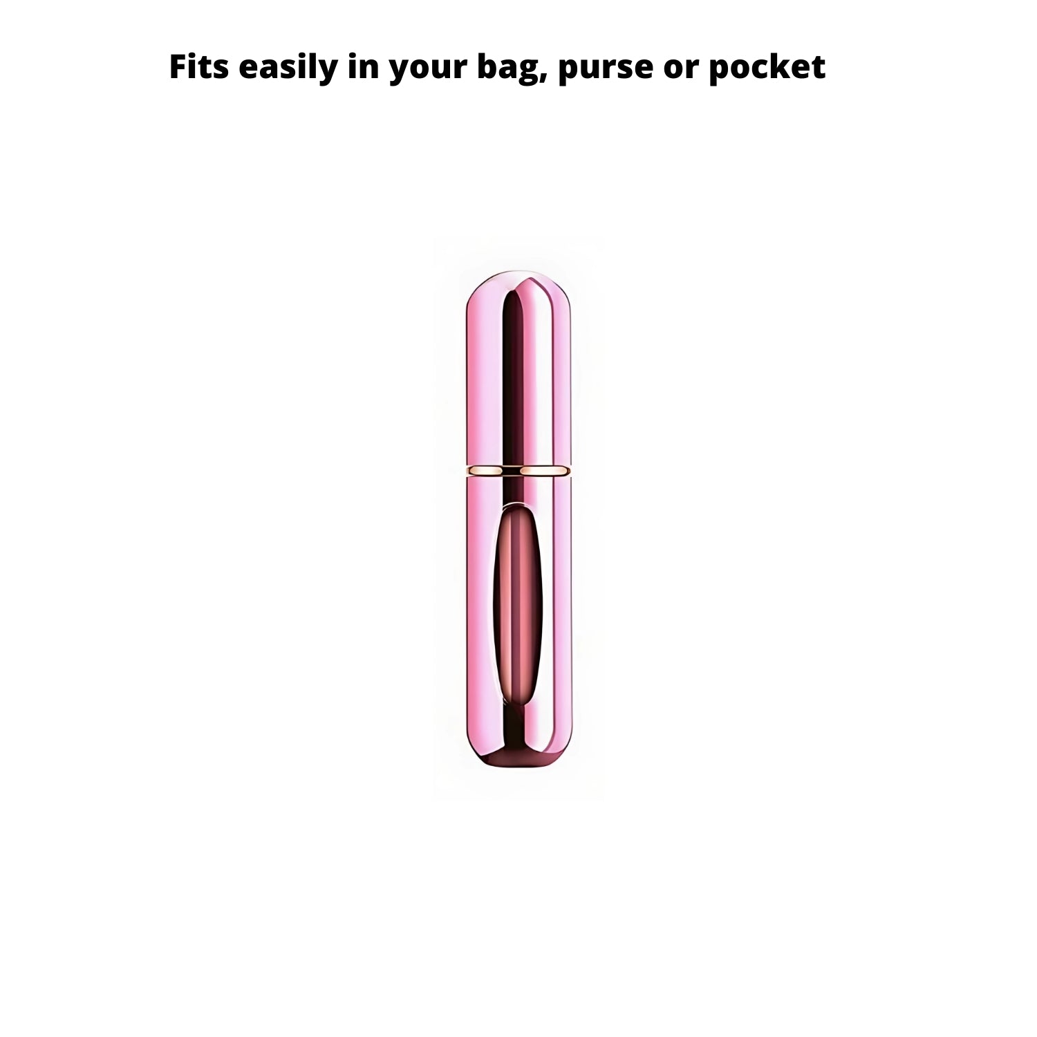 Portable Mini Refillable Perfume Spray Bottle Atomiser 5ml Metallic Pink | Merthyr Tydfil | Why Not Shop Online