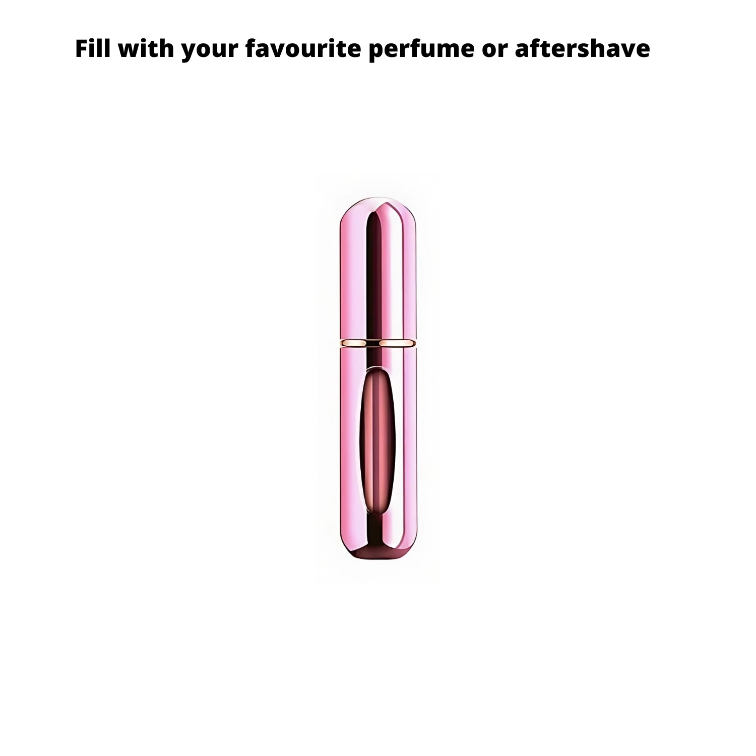 Portable Mini Refillable Perfume Spray Bottle Atomiser 5ml Metallic Pink | Merthyr Tydfil | Why Not Shop Online