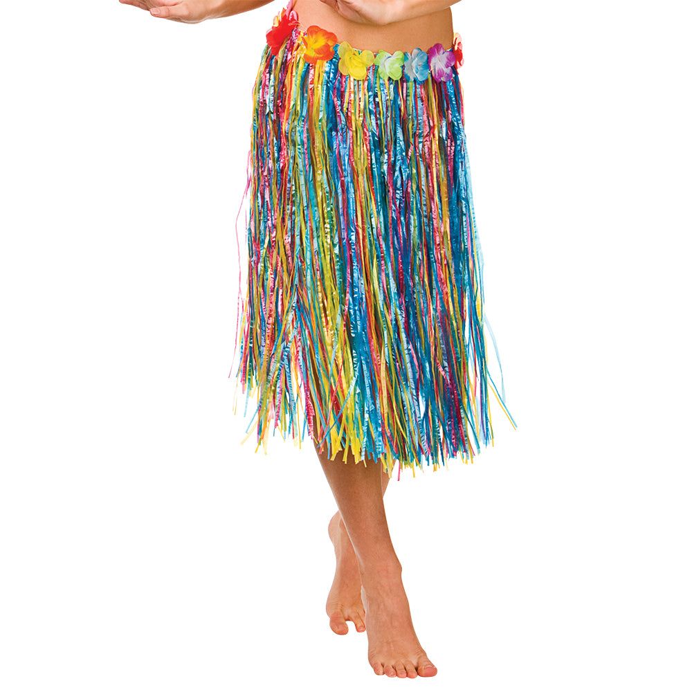 Unisex Hawaiian Hula Skirts Multi-Coloured 60cm Long | Why Not Shop