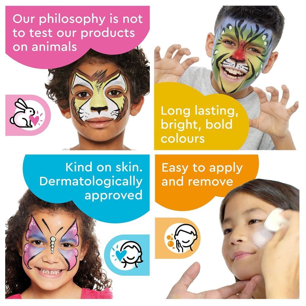 Water Based FX Face and Body Paints by Smiffys 16ml Pink | Why Not Shop