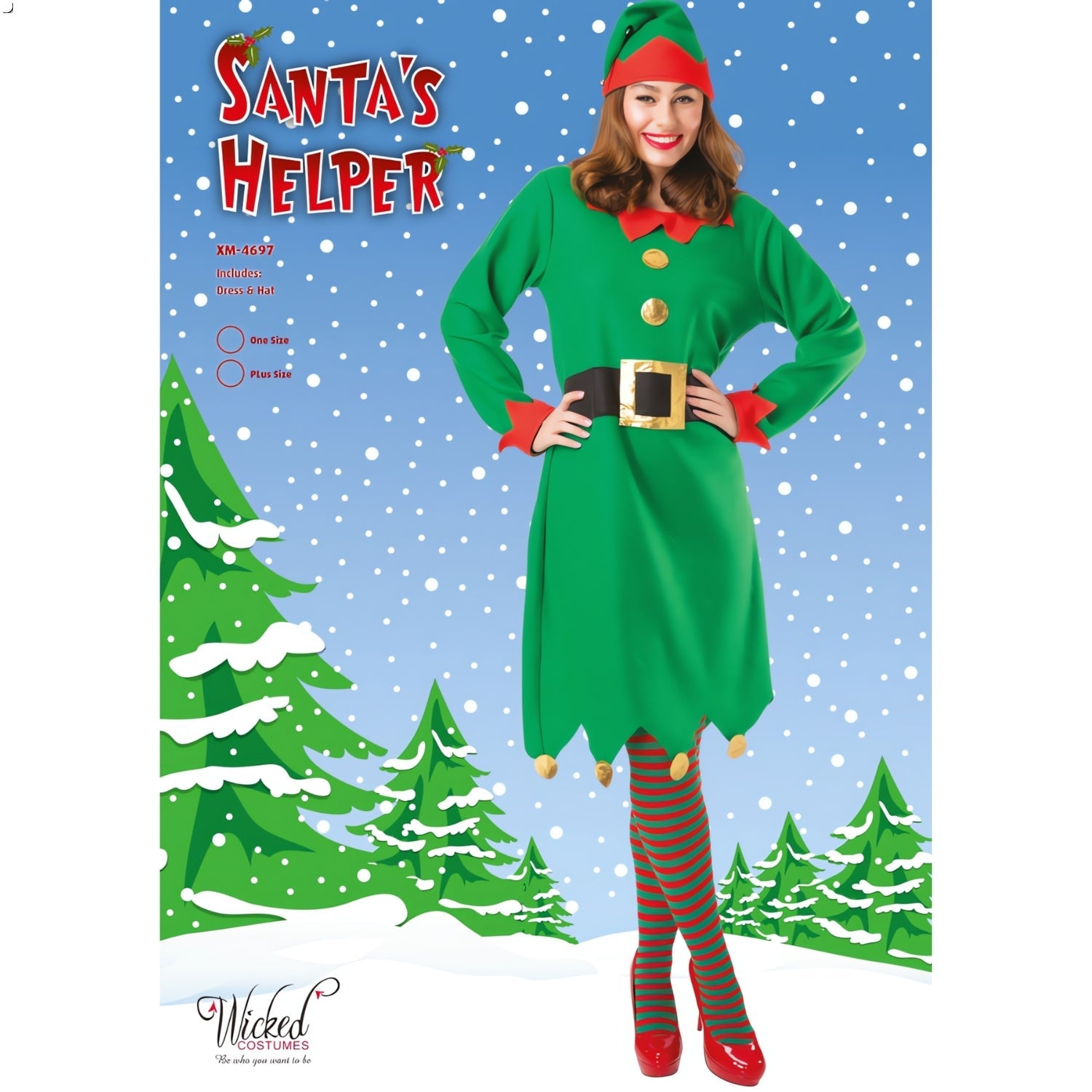 Womens Santa Helper Naughty Elf Costume | Why Not Shop