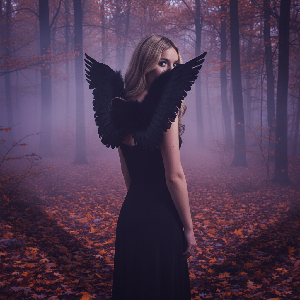 Adults Small Black Feather Angel Wings Wing Span 36x60cm | Merthyr Tydfil | Why Not Shop Online
