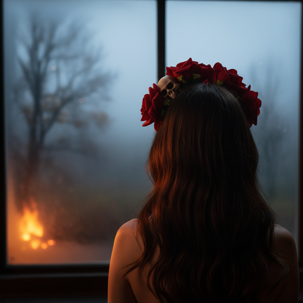 Black Headband With Skull & Flowers | Merthyr Tydfil | Why Not Shop Online