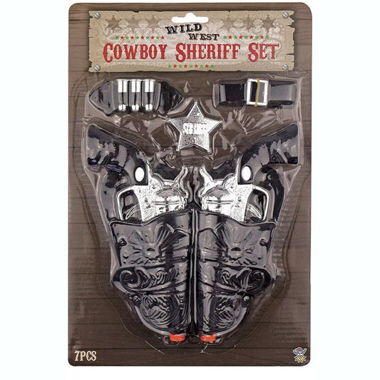Cowboy Sheriff Fancy Dress Gun Set 7 Pieces