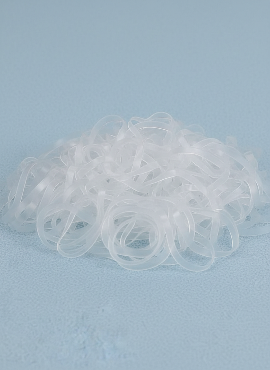 1000 Pcs Clear Mini Small Elastic Hair Bands 20mm And 30mm | Merthyr Tydfil | Why Not Shop Online