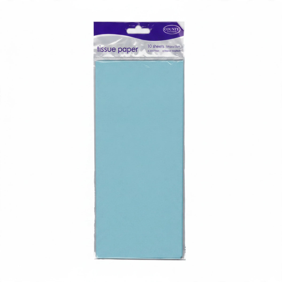 Light blue tissue paper pack of 10 sheets