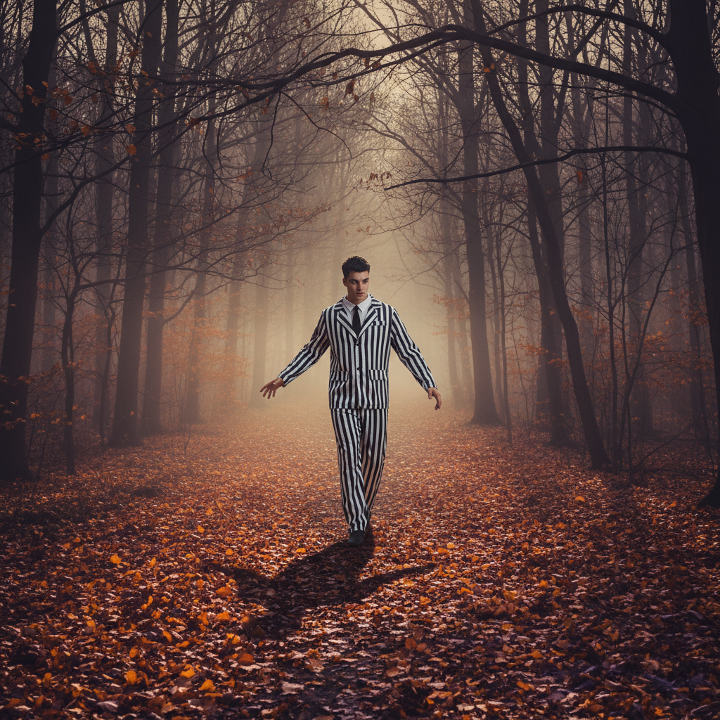 Adults Beetlejuice Black & White Striped Suit | Merthyr Tydfil | Why Not Shop Online