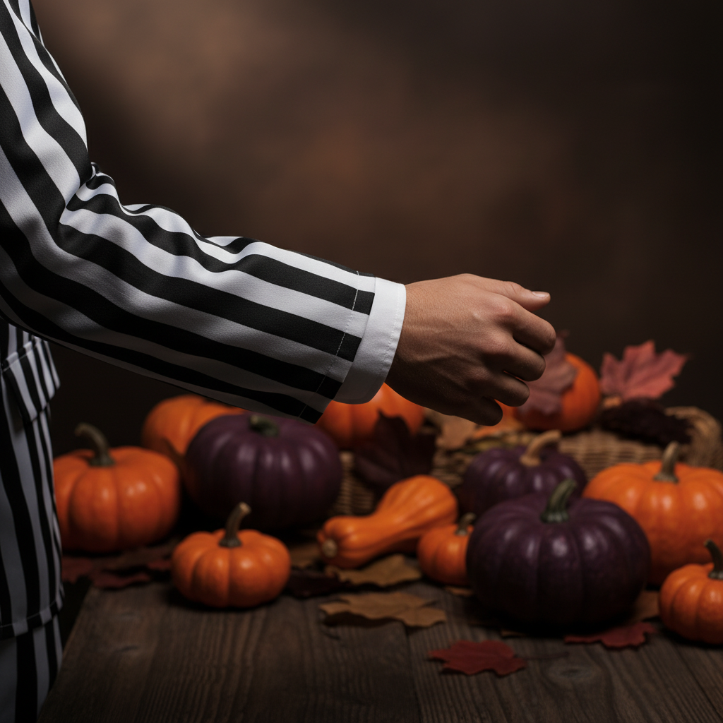 Adults Beetlejuice Black & White Striped Suit | Merthyr Tydfil | Why Not Shop Online