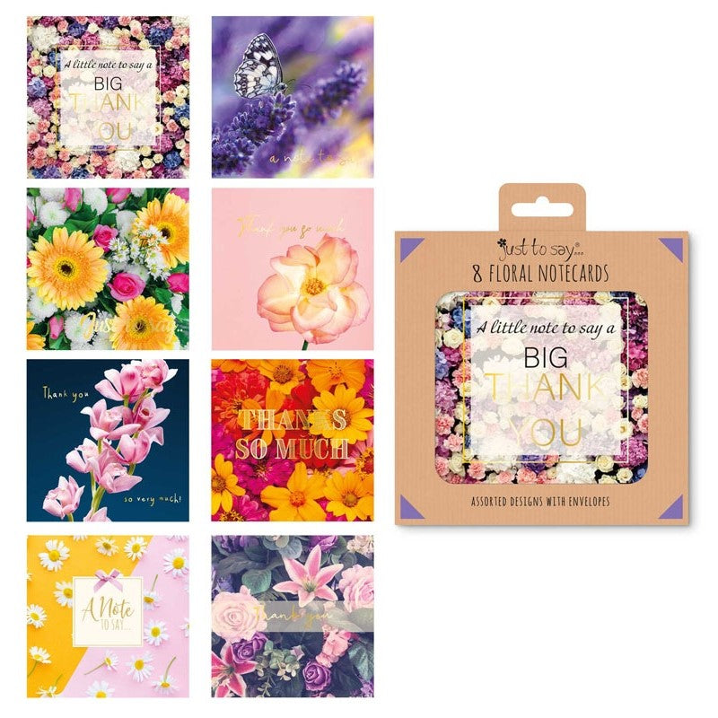 8 Assorted Floral Note Cards Box | Merthyr Tydfil | Why Not Shop Online
