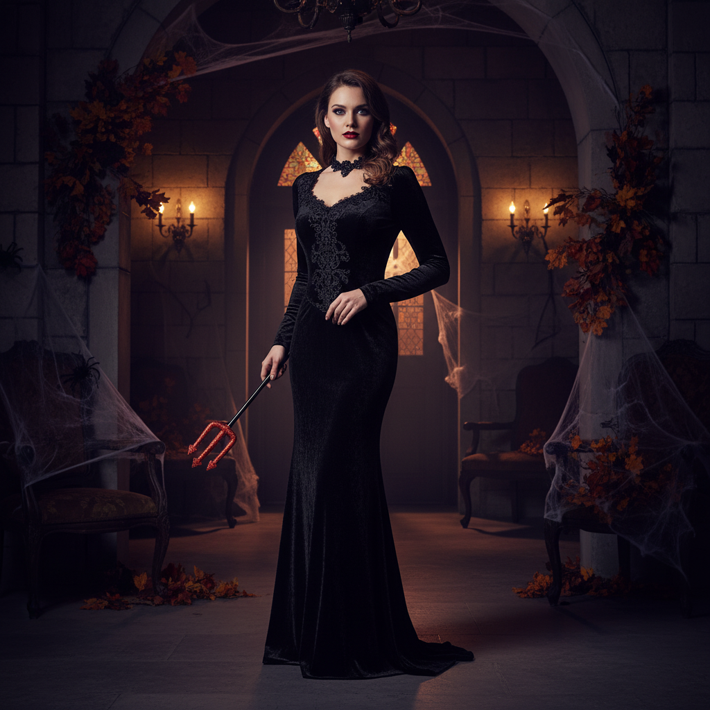 Red Glitter Sparkling Devils Trident | Merthyr Tydfil | Why Not Shop Online