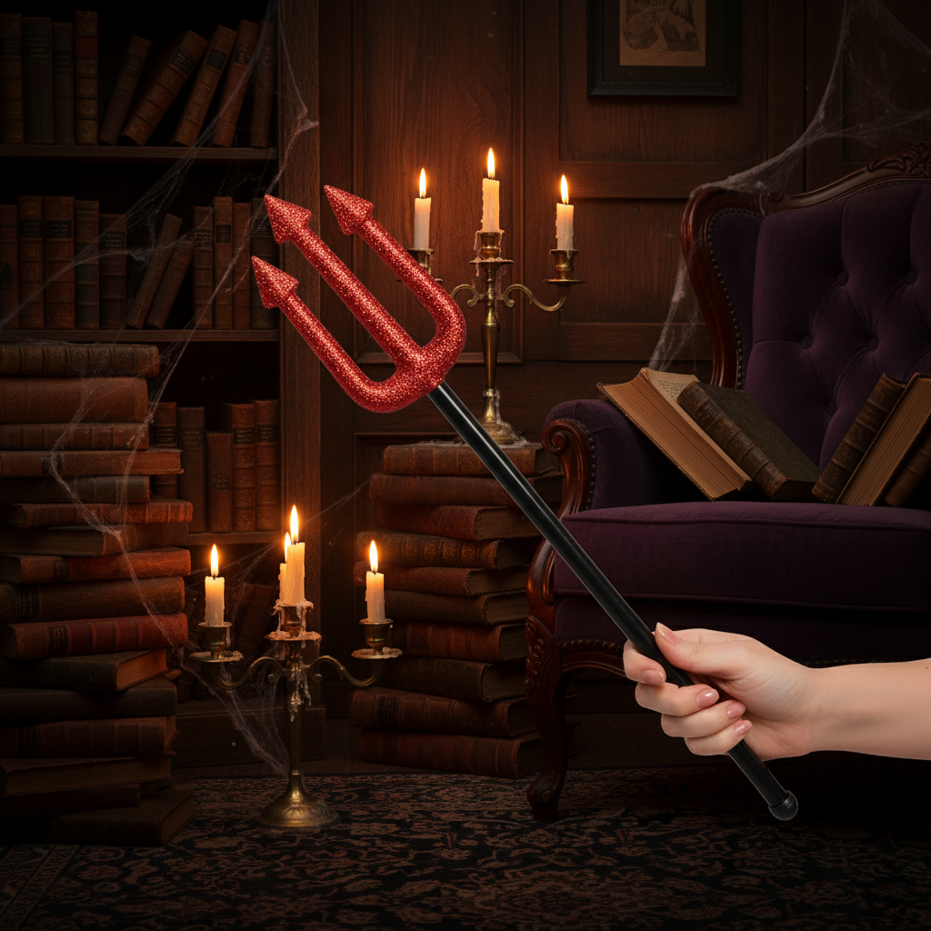 Red Glitter Sparkling Devils Trident | Merthyr Tydfil | Why Not Shop Online