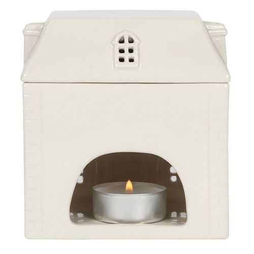 White Ceramic House Oil Burner | Merthyr Tydfil | Why Not Shop Online