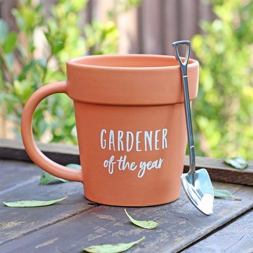 Gardener of the Year Pot Mug and Shovel Spoon | Merthyr Tydfil | Why Not Shop Online