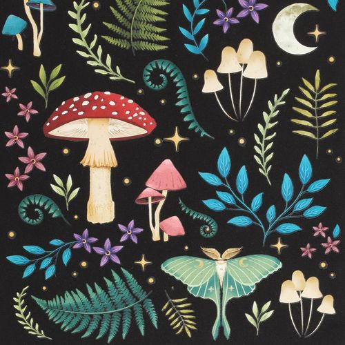 Dark Forest Print Polycotton Tote Bag | Merthyr Tydfil | Why Not Shop Online