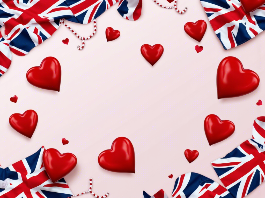 VE Day 2025 banner with Union Jack flags, red, white and blue bunting, and subtle 1940s victory celebration imagery