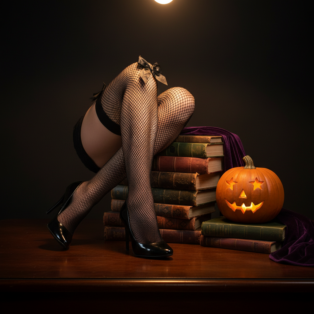 Womens Black Thigh High Stockings - Black Fishnet with Bow | Merthyr Tydfil | Why Not Shop Online