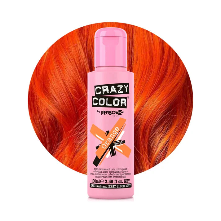 Crazy Color hair dye - Orange shade example bottle