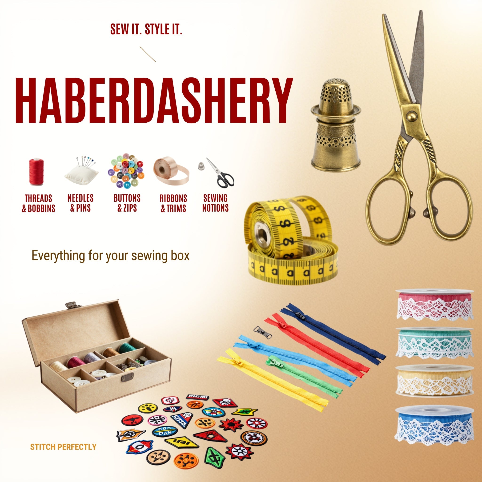 Haberdashery Supplies: Buttons, Thread & Sewing Notions — Why Not Shop