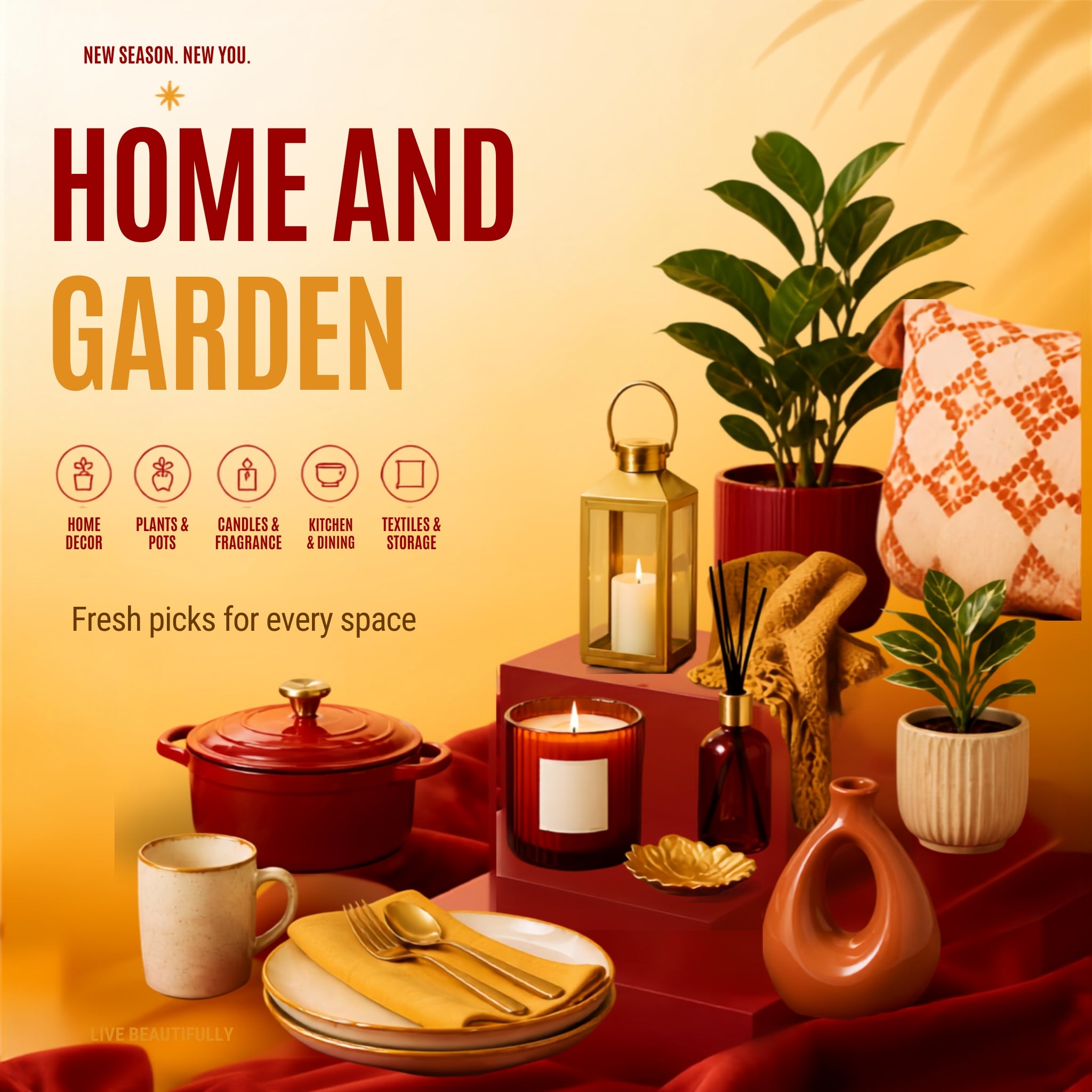 Explore our Home & Garden collection at Why Not Shop. Find everything you need to beautify your home and outdoor spaces.