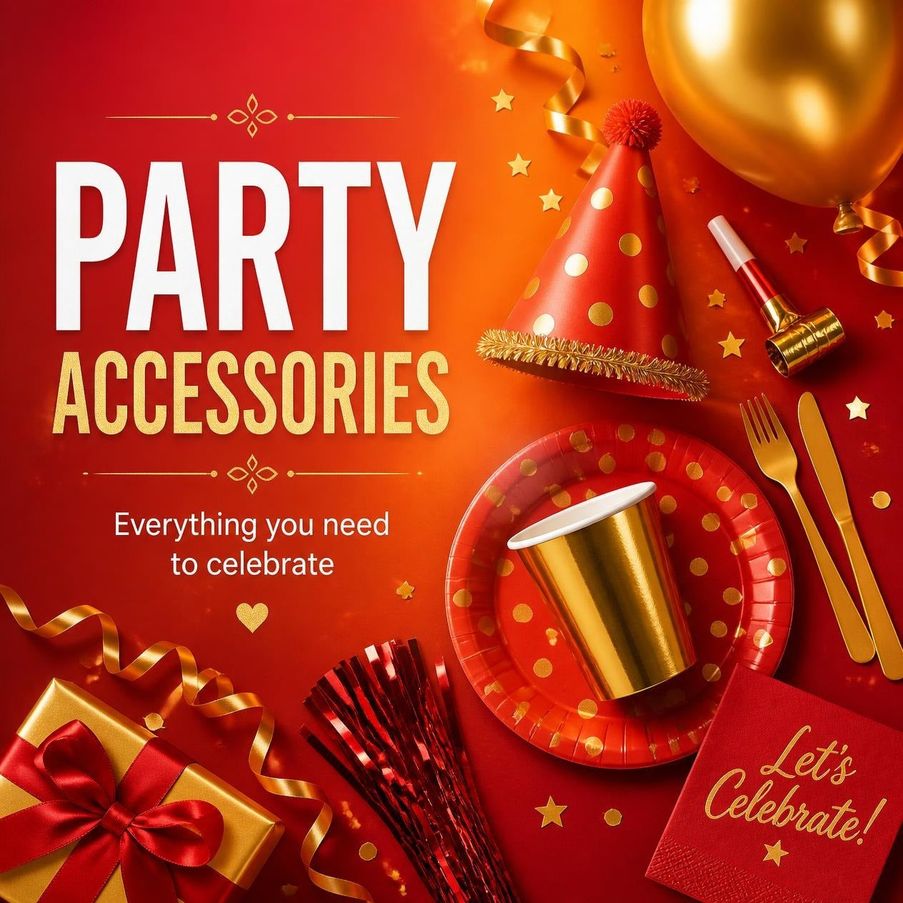 Shop Party Accessories – Poppers, Banners & Tableware | Why Not Shop