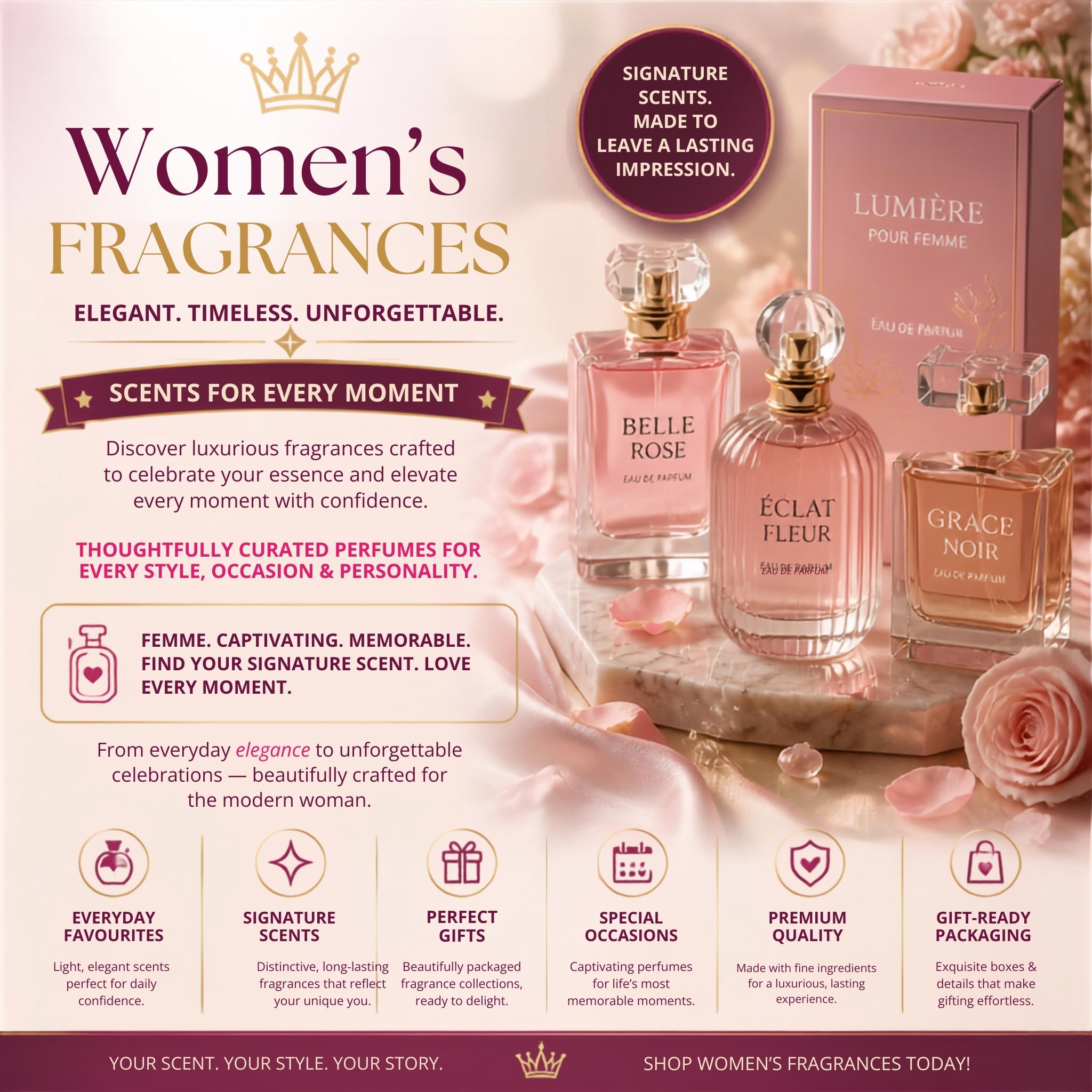 Shop Women's Fragrances: Perfume & Eau de Toilette — Why Not Shop