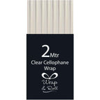 2M Roll Clear Cellophane Wrap by Wrap & Roll - product packaging