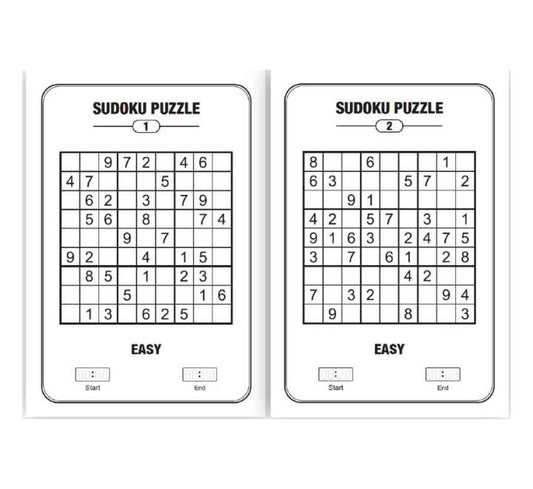 A4 Eco Friendly Sudoku Puzzle Book 152 Pages