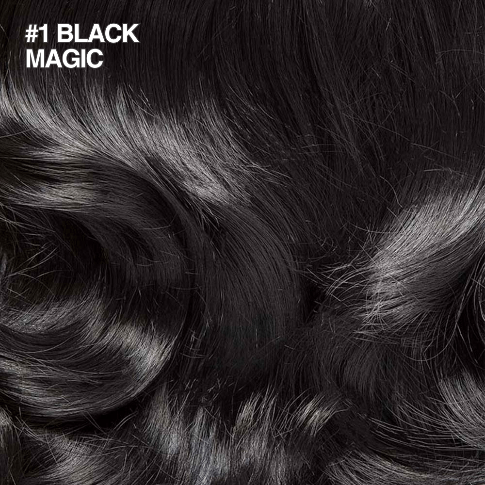 20" One Piece Straight Clip-In Hair Extensions #1 Black Magic | Merthyr Tydfil | Why Not Shop Online