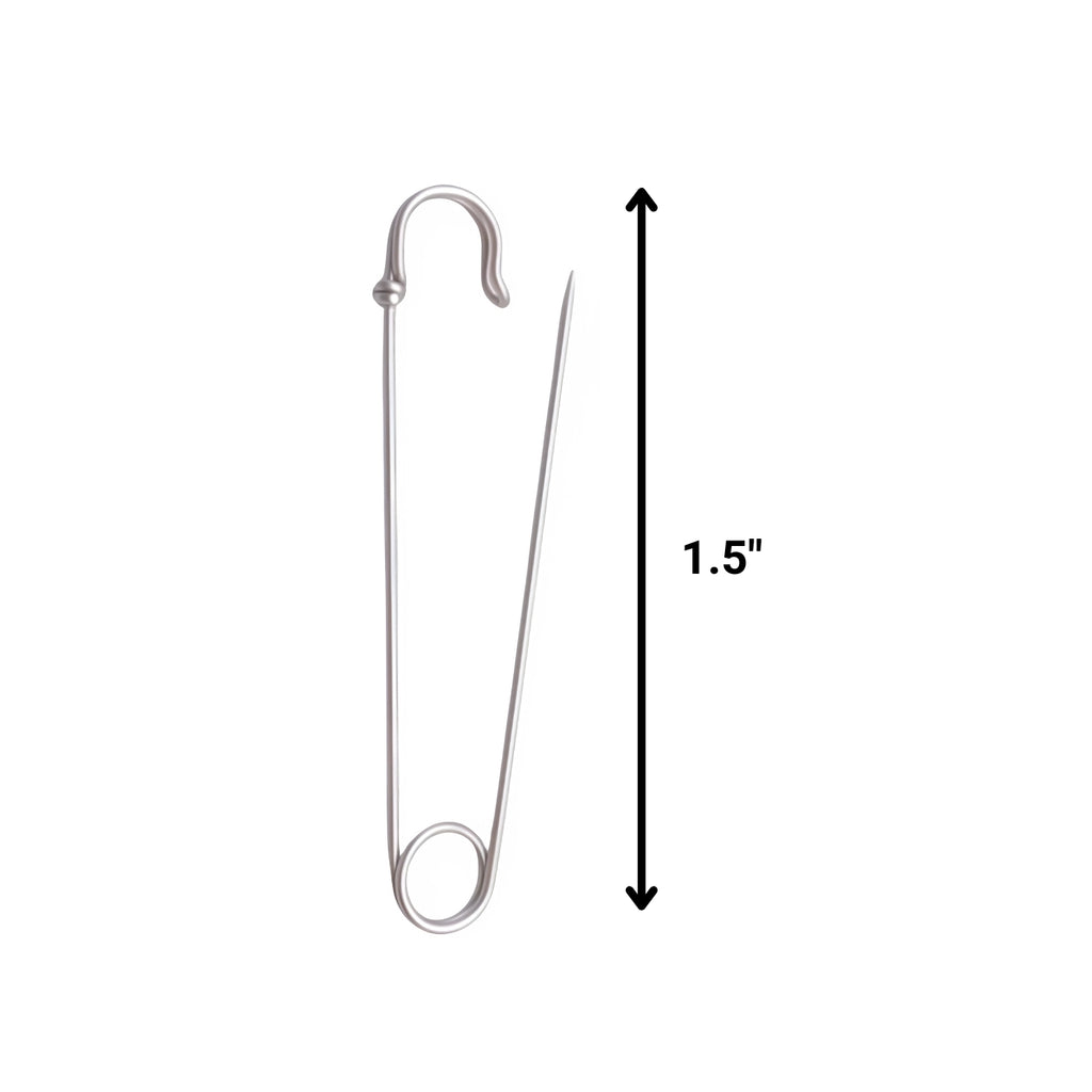 Silver Heavy Duty Extra Large Safety Pins Pack of 5 1.5" | Merthyr Tydfil | Why Not Shop Online