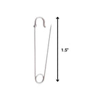 Silver Heavy Duty Extra Large Safety Pins Pack Of 5 1.5" - Why Not Shop