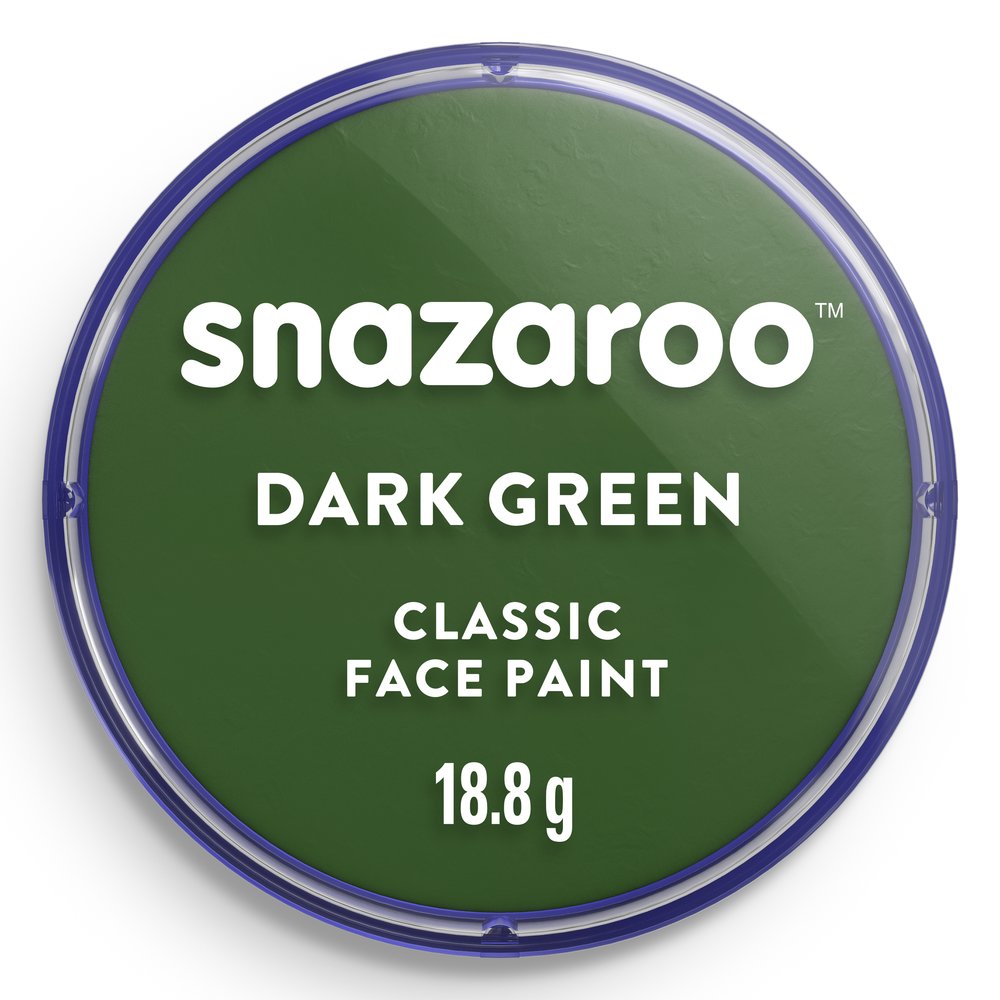 Snazaroo Classic Dark Green Face Paint 18ml