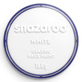 Snazaroo white face paint container on a white background